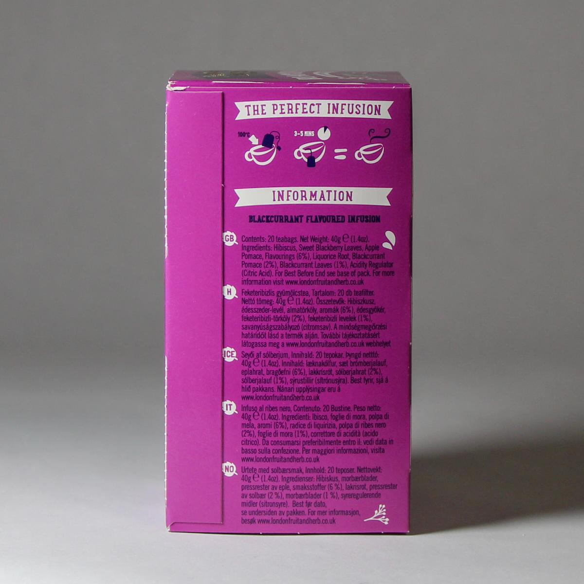 London Fruit & Herb Blackcurrant Tea