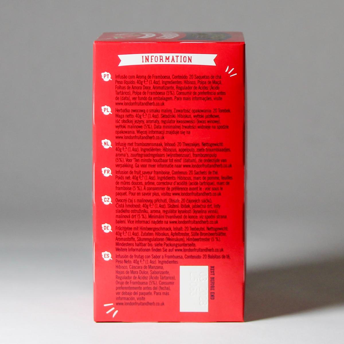 London Fruit & Herb Raspberry Tea