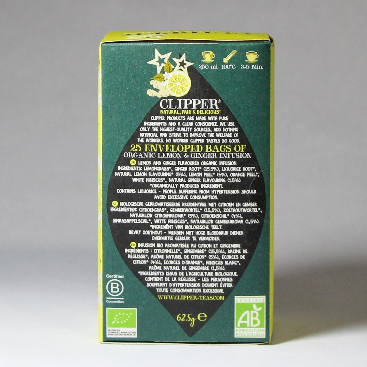 Clipper Organic Lemon & Ginger Tea