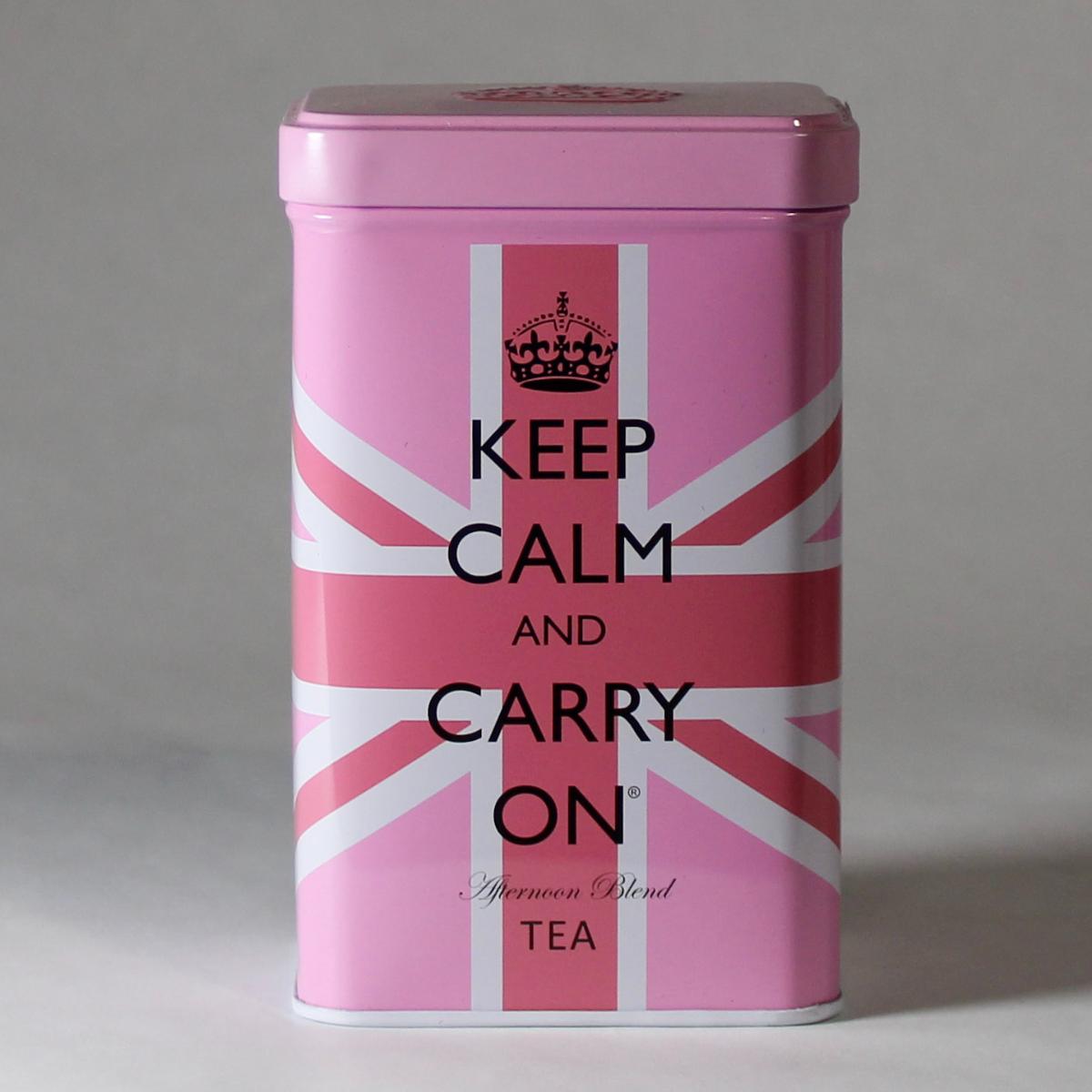 Keep Calm and Carry On Pink Union Jack Tea