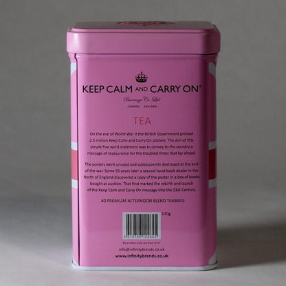 Keep Calm and Carry On Pink Union Jack Tea