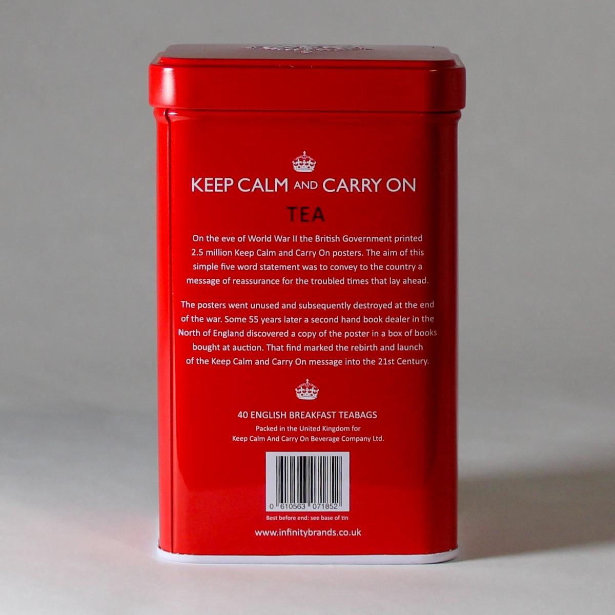 Keep Calm and Carry On Red Tea