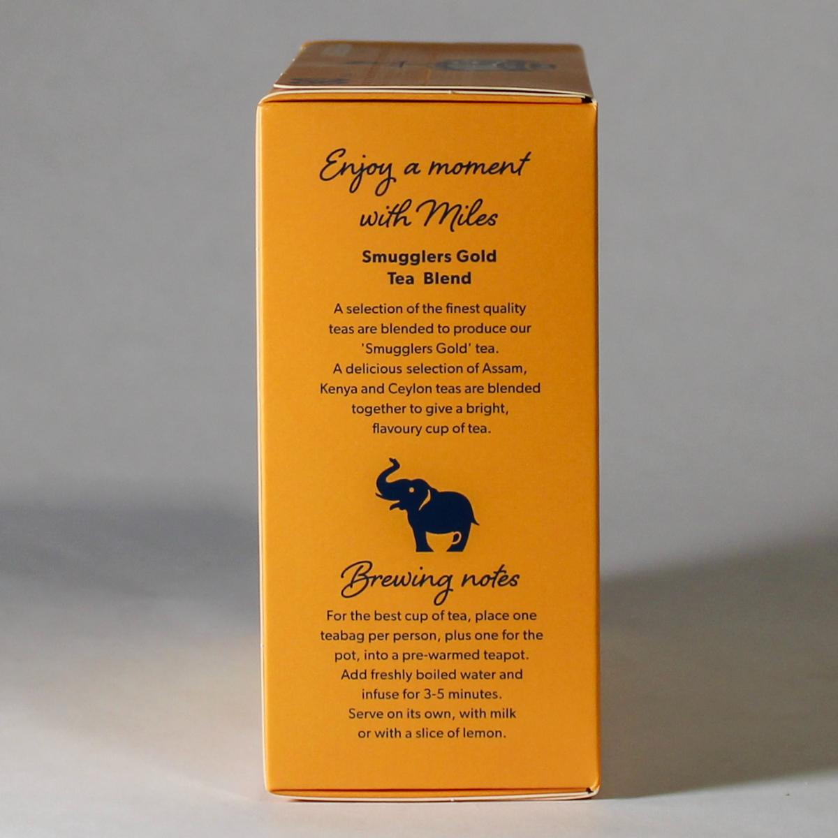 Miles Smugglers Gold Tea Bent Box
