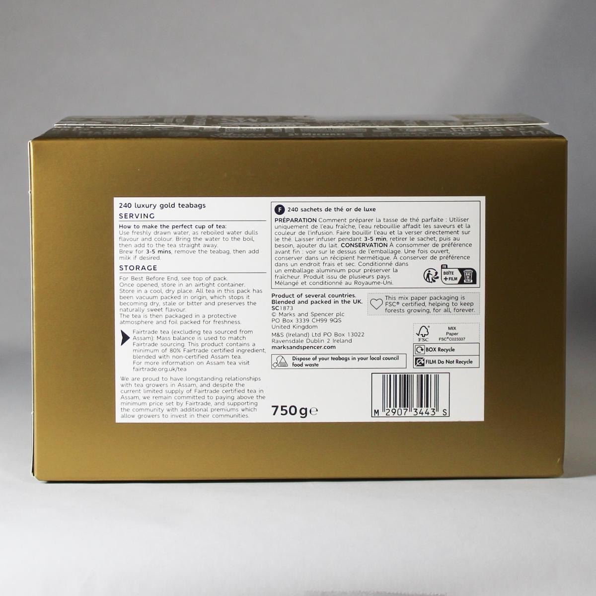 Marks & Spencer Gold Label Tea