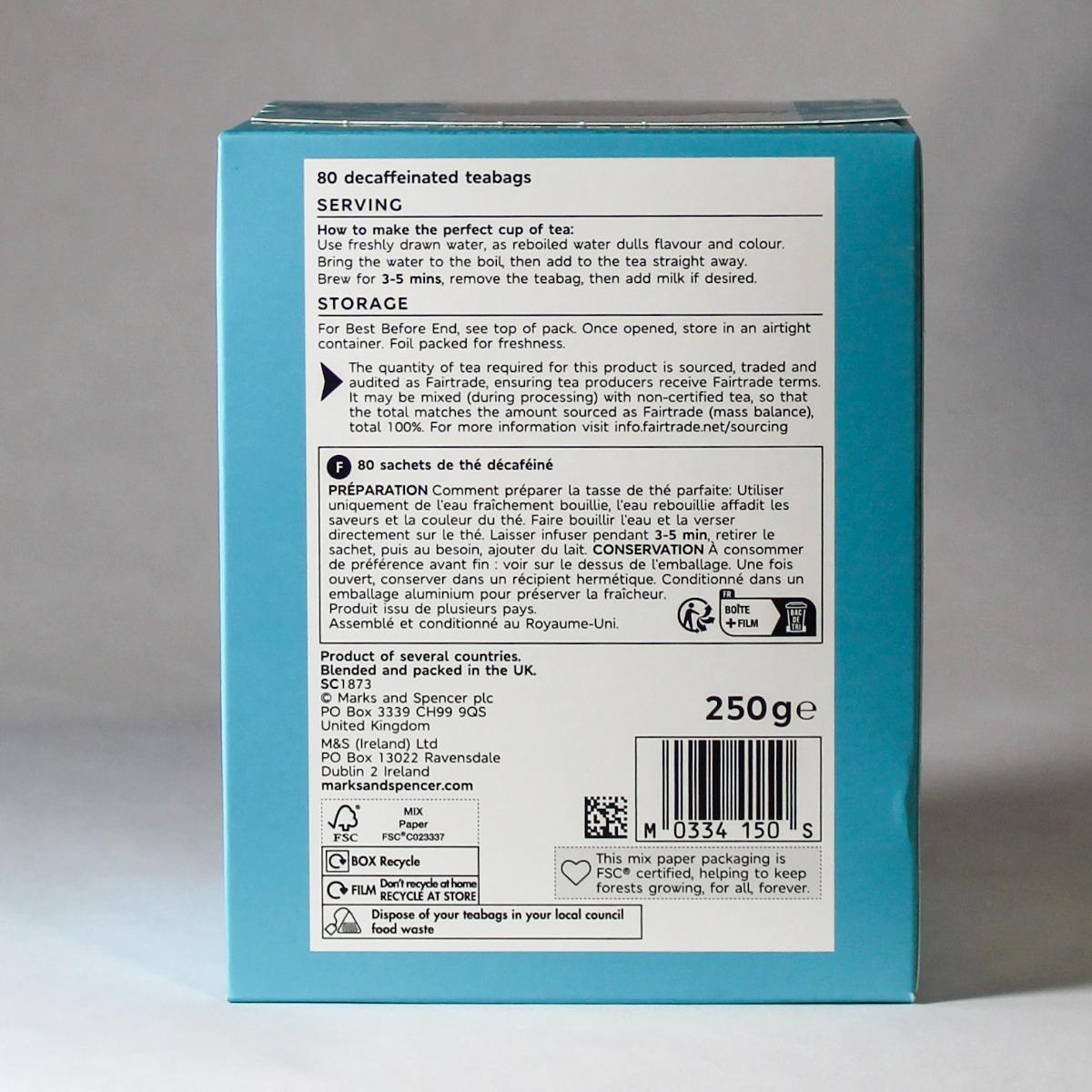 Marks & Spencer Decaffeinated Tea