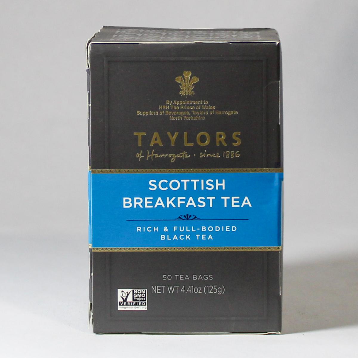 Taylors Scottish Breakfast Tea Bent Box