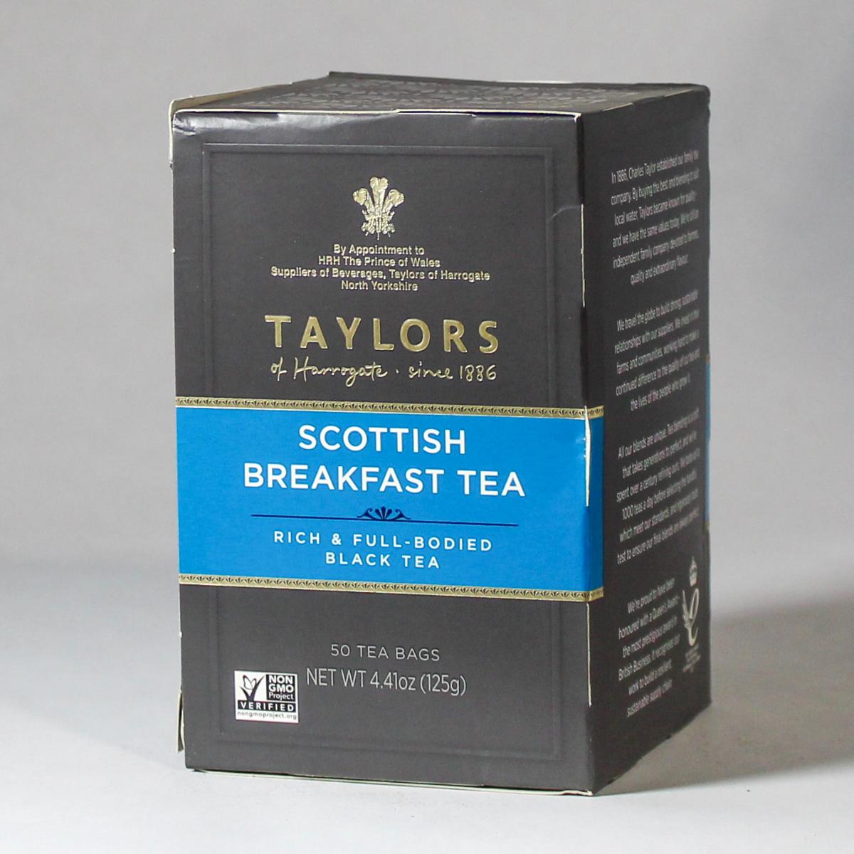 Taylors Scottish Breakfast Tea Bent Box