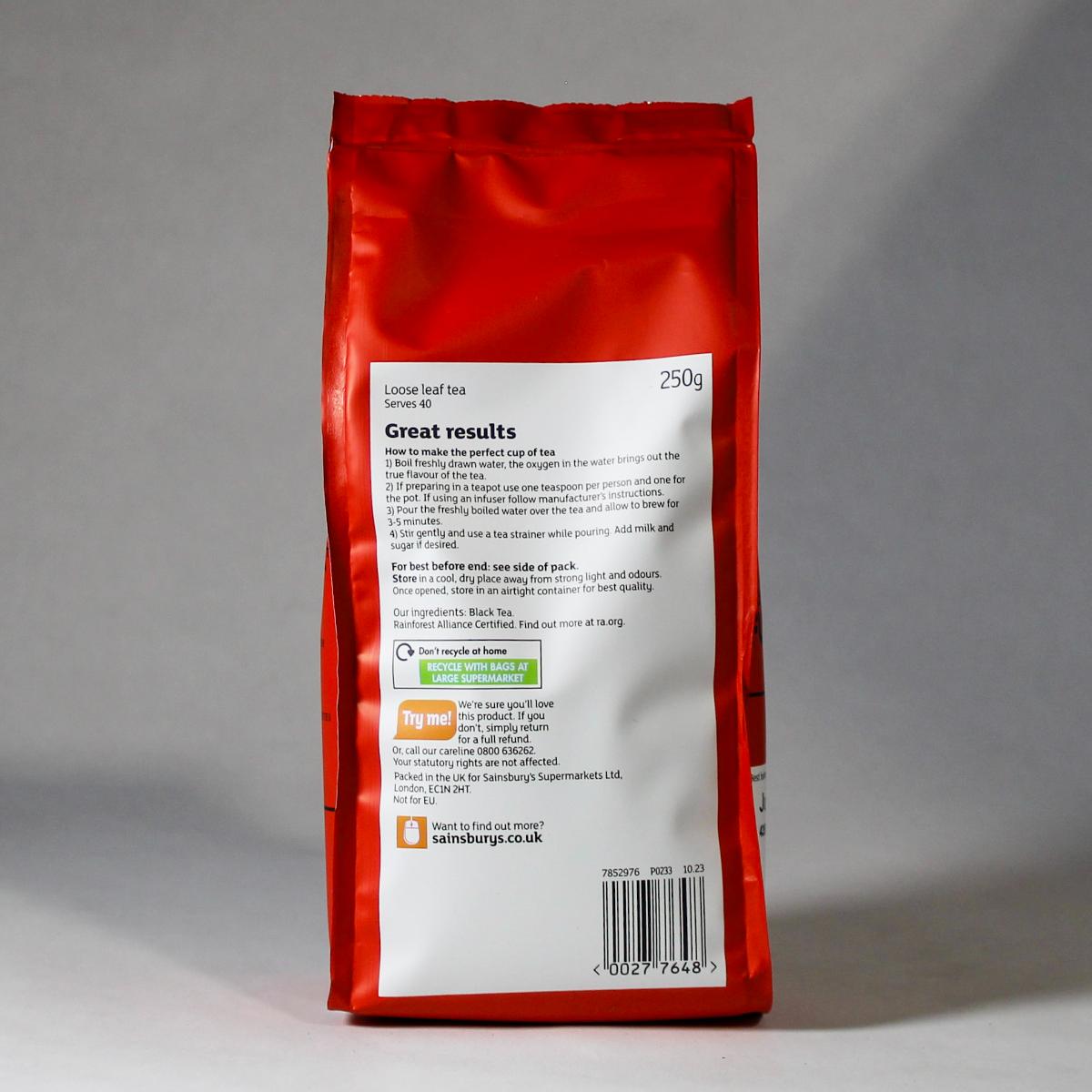 Sainsbury's Red Label Loose Tea