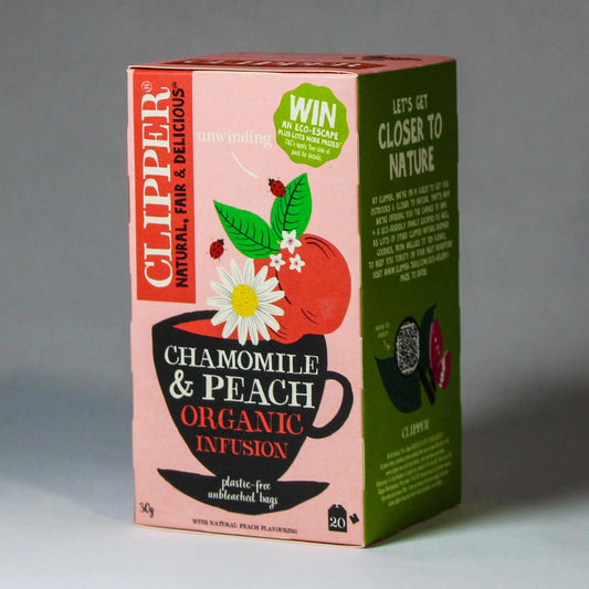 Clipper Organic Chamomile & Peach Tea