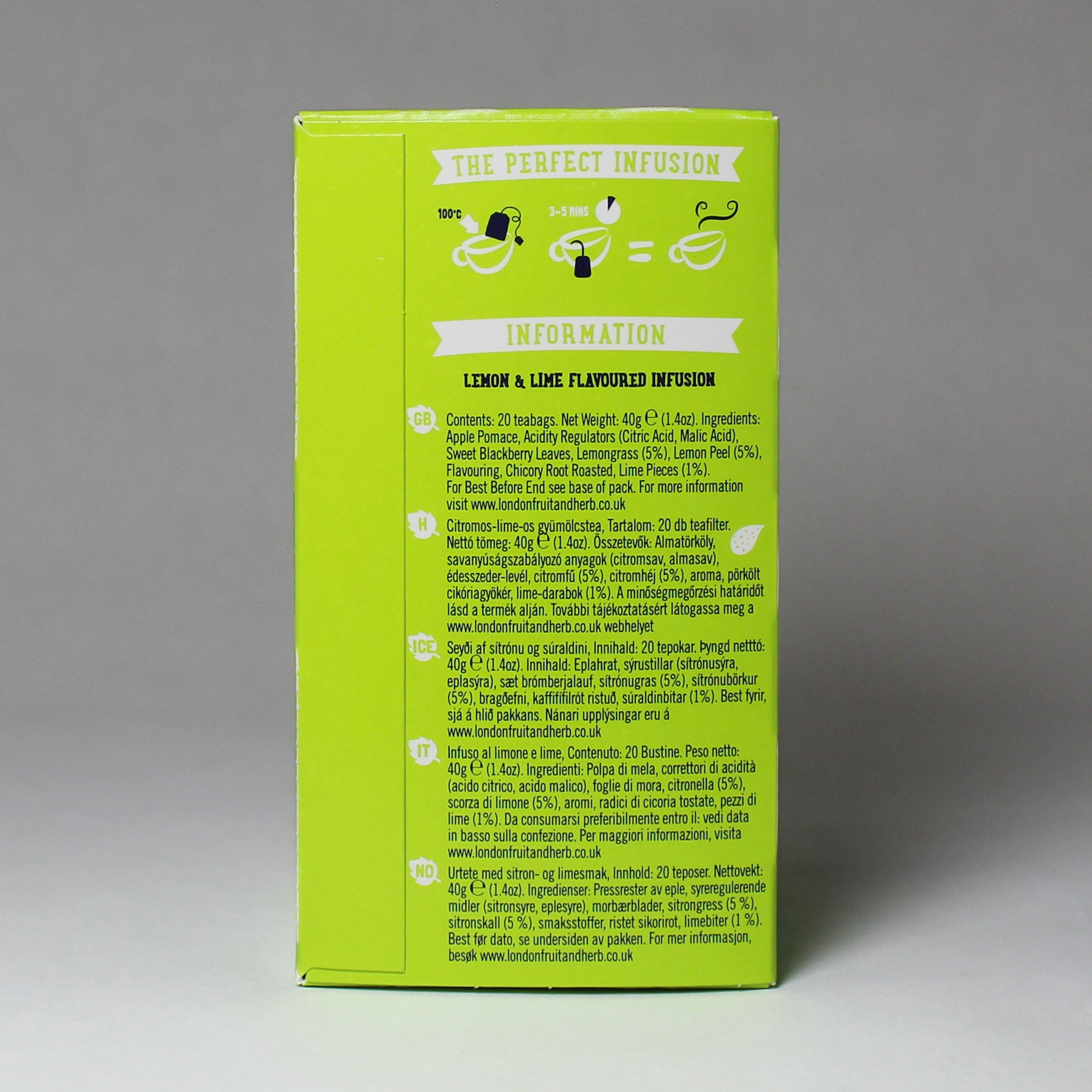 London Fruit & Herb Lemon & Lime Zest – Teadog