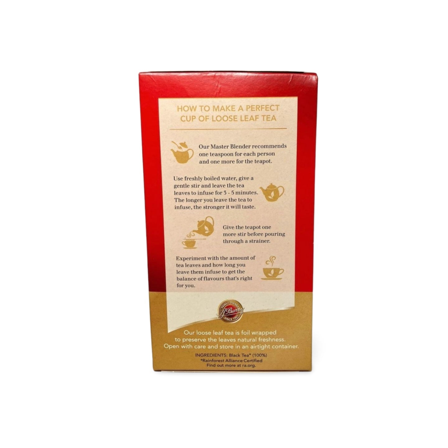 Barry's Gold Loose Tea Bent Box