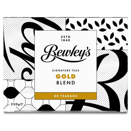 Bewley's Gold Blend 80 Tea Bags- Bent Box
