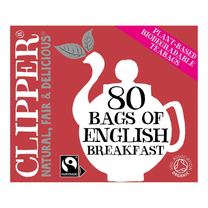 Clipper Organic English Breakfast 80 Tea Bags