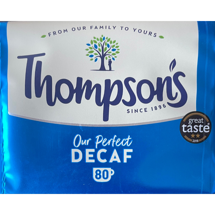 thompsons decaf 80 teabags