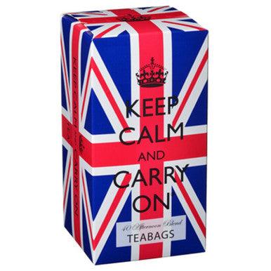 Keep Calm and Carry On Union Jack 40 Tea Bags