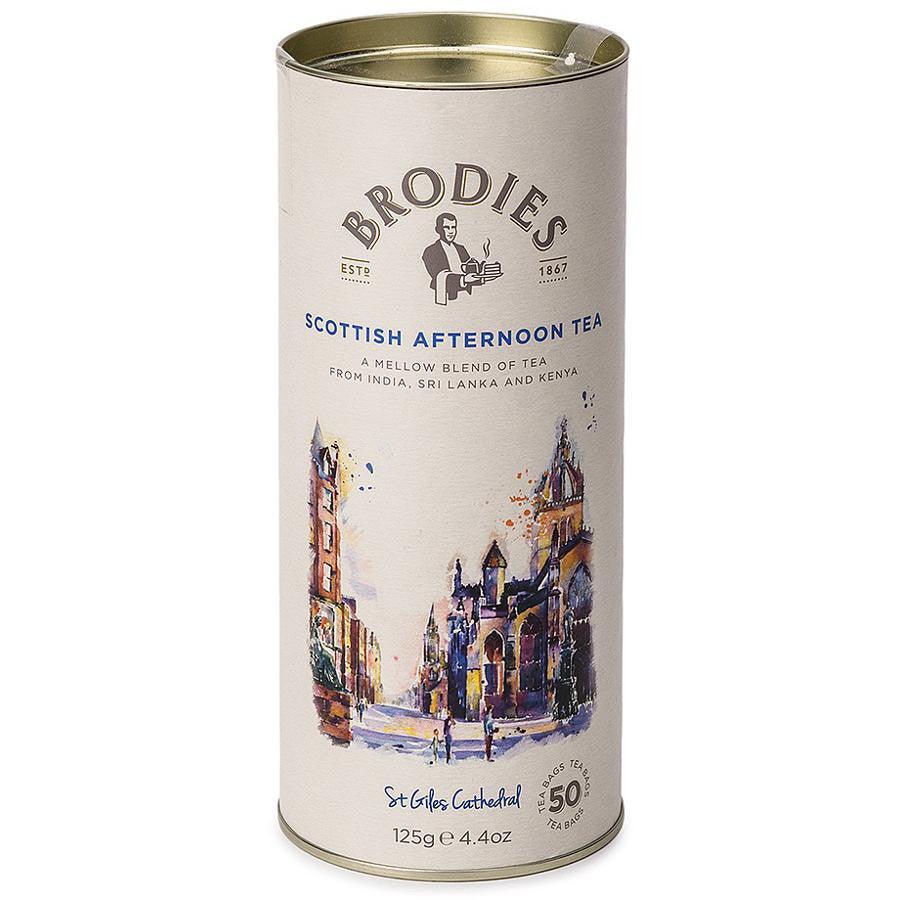 Brodies Scottish Afternoon Tea Bags in Drum