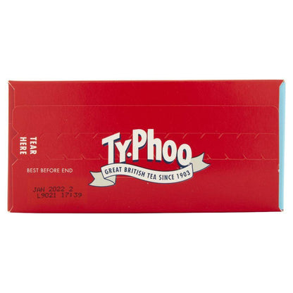 Typhoo Decaffeinated Box Top View